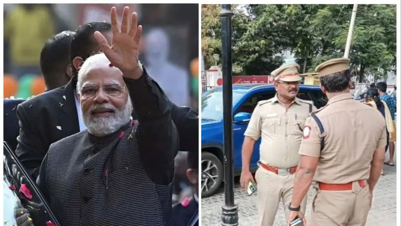 பிரதமரின் ரோட் ஷோ நடைபெறும் பகுதி முழுவதும் ரெட் சோனாக அறிவிப்பு; பாதுகாப்பு அதிகாரிகள் திடீர் ஆய்வு