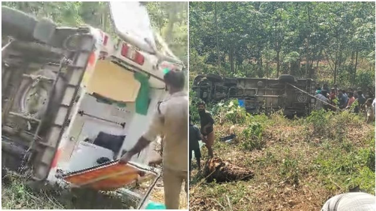ഇടുക്കി ആംബുലന്സ് അപകടം: രോഗി മരിച്ചു ഇടുക്കി ആംബുലന്സ് അപകടം: രോഗി മരിച്ചു