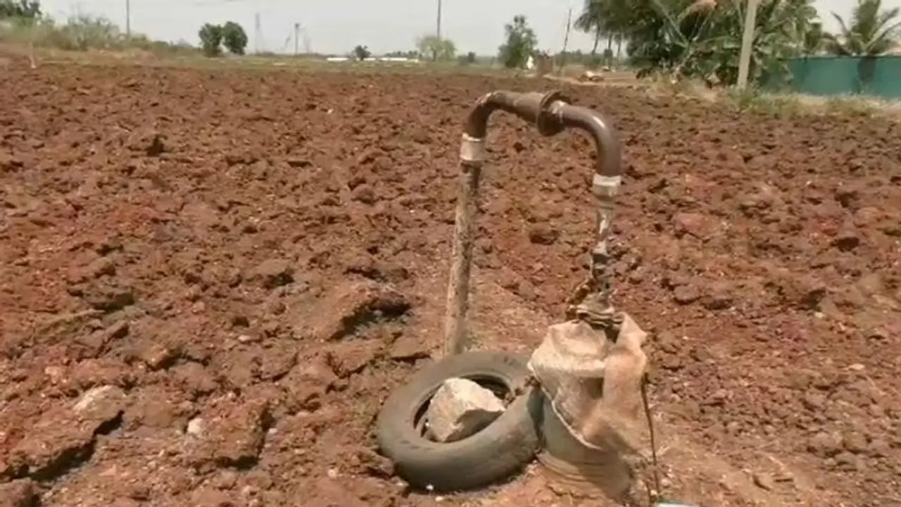 ಚಿತ್ರದುರ್ಗ: ಬರಗಾಲಕ್ಕೆ ತತ್ತರಿಸಿದ ಅನ್ನದಾತ, ಬೋರ್ವೆಲ್ ಬತ್ತಿದ ಪರಿಣಾಮ ಕೈಕೊಟ್ಟ ಬೆಳೆ..! ಚಿತ್ರದುರ್ಗ: ಬರಗಾಲಕ್ಕೆ ತತ್ತರಿಸಿದ ಅನ್ನದಾತ, ಬೋರ್ವೆಲ್ ಬತ್ತಿದ ಪರಿಣಾಮ ಕೈಕೊಟ್ಟ ಬೆಳೆ..!