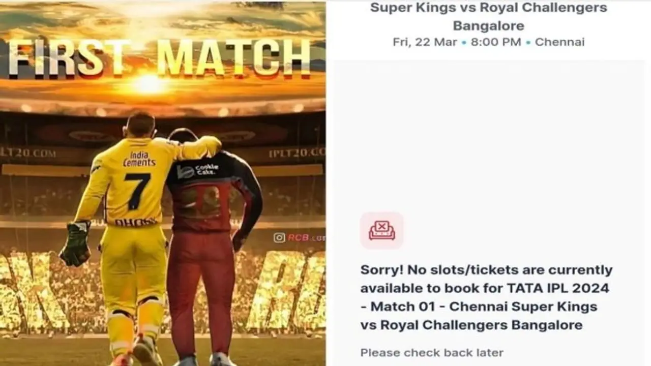 CSK Online Ticket: டிக்கெட் விற்பனையில் மோசடி ஆன்லைனிலும் டிக்கெட் கிடைக்காமல் சிஎஸ்கே ரசிகர்கள் தவிப்பு! CSK Online Ticket: டிக்கெட் விற்பனையில் மோசடி ஆன்லைனிலும் டிக்கெட் கிடைக்காமல் சிஎஸ்கே ரசிகர்கள் தவிப்பு!