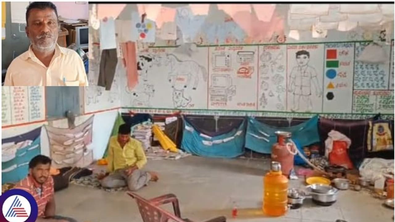 ಸರ್ಕಾರಿ ಶಾಲೆ ಬಾಡಿಗೆ ಕೊಟ್ಟು, ಮರದ ಕೆಳಗೆ ಮಕ್ಕಳಿಗೆ ಪಾಠ; ಯಾದಗಿರಿ ಮುಖ್ಯ ಶಿಕ್ಷಕನ ಮಹಾ ಎಡವಟ್ಟು!