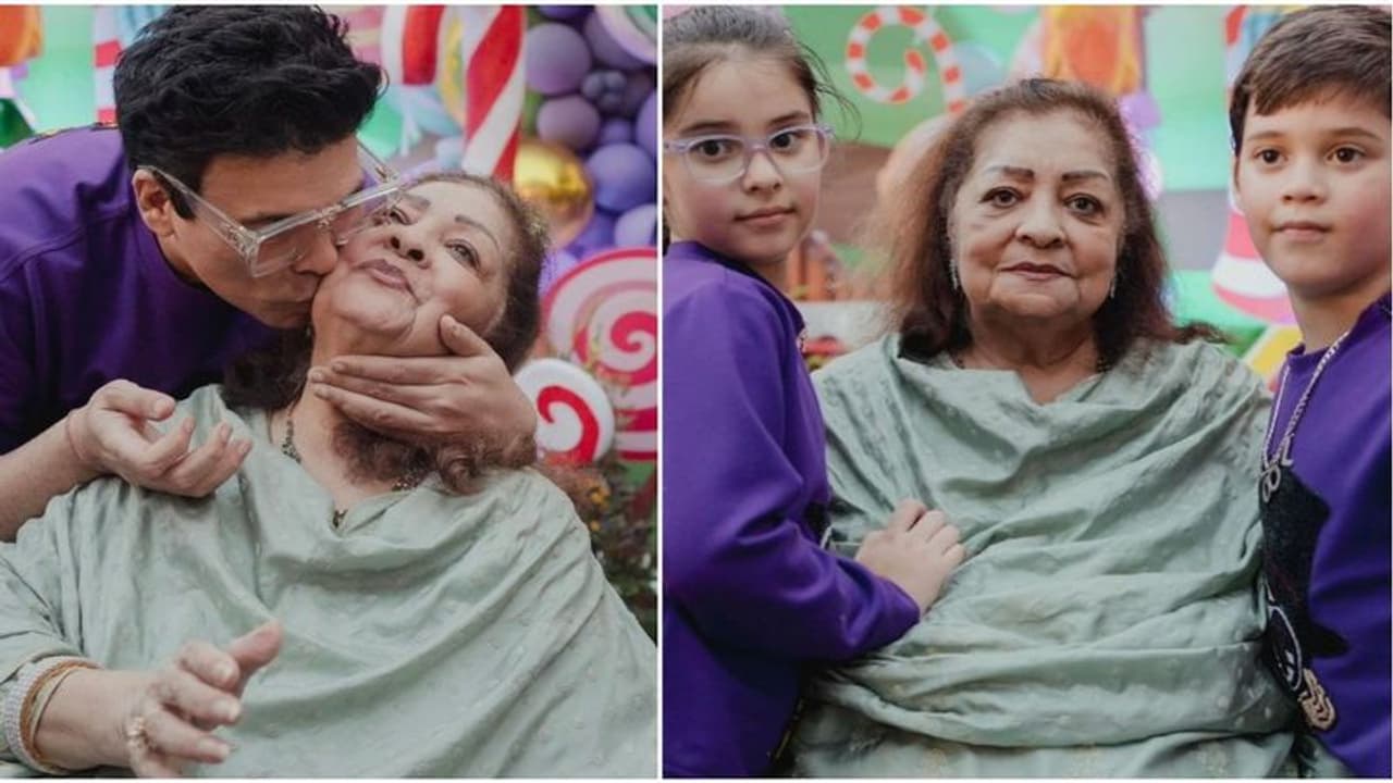 Karan Johar pens heartfelt note for mother Hiroo Johar's birthday; drops pictures of Yash, Roohi with grandma Karan Johar pens heartfelt note for mother Hiroo Johar's birthday; drops pictures of Yash, Roohi with grandma