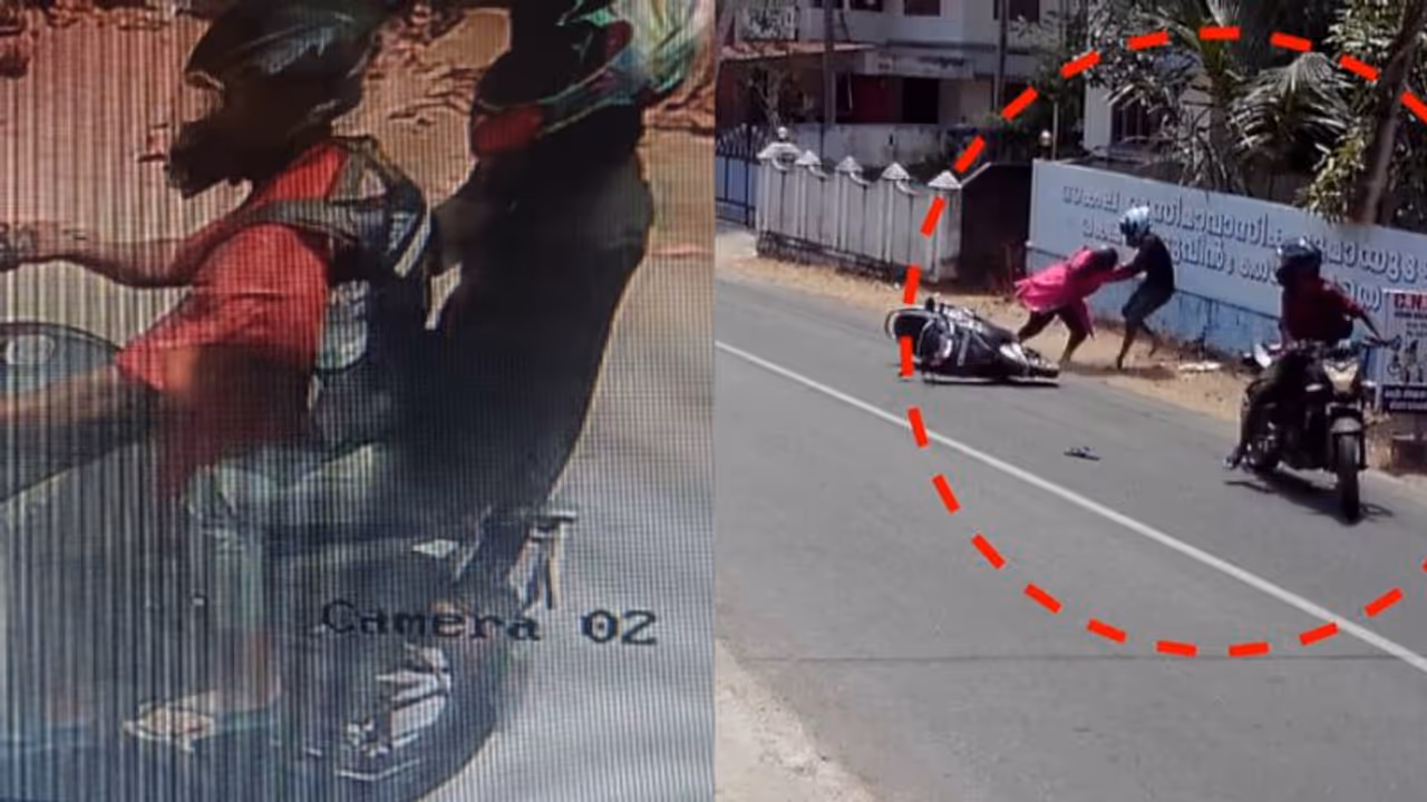 കഴുത്തിൽ 3 ലക്ഷത്തിന്റെ മാല, പിടിച്ചുപറിച്ച് മോഷ്ടാക്കൾ, സ്കൂട്ടറിൽ നിന്ന് തെറിച്ച് വീണ് യുവതിക്ക് പരിക്ക് കഴുത്തിൽ 3 ലക്ഷത്തിന്റെ മാല, പിടിച്ചുപറിച്ച് മോഷ്ടാക്കൾ, സ്കൂട്ടറിൽ നിന്ന് തെറിച്ച് വീണ് യുവതിക്ക് പരിക്ക്