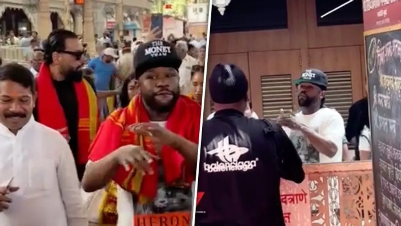 Boxing icon Floyd Mayweather seeks blessings at Siddhivinayak Temple during his India visit (WATCH) Boxing icon Floyd Mayweather seeks blessings at Siddhivinayak Temple during his India visit (WATCH)