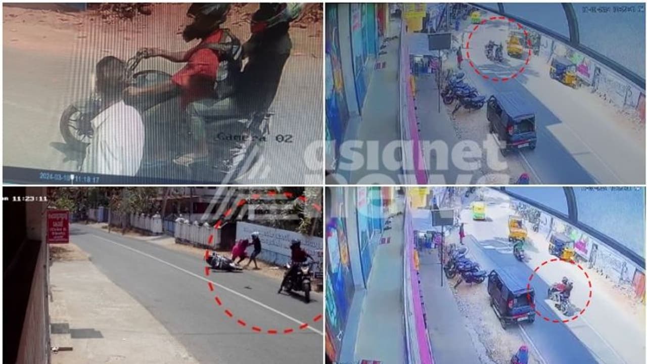 ഒരേ വേഷം, നെയ്യാറ്റിൻകരയിൽ യുവതിയുടെ മാലപൊട്ടിച്ച സംഘം മറ്റൊരിടത്തും കവര്ച്ചയ്ക്ക് ശ്രമിച്ചെന്ന് സംശയം ഒരേ വേഷം, നെയ്യാറ്റിൻകരയിൽ യുവതിയുടെ മാലപൊട്ടിച്ച സംഘം മറ്റൊരിടത്തും കവര്ച്ചയ്ക്ക് ശ്രമിച്ചെന്ന് സംശയം