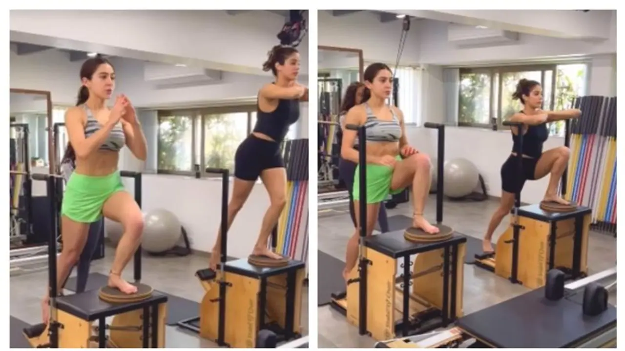 Sara Ali Khan, Janhvi Kapoor's video of intense pilates session goes VIRAL [WATCH]