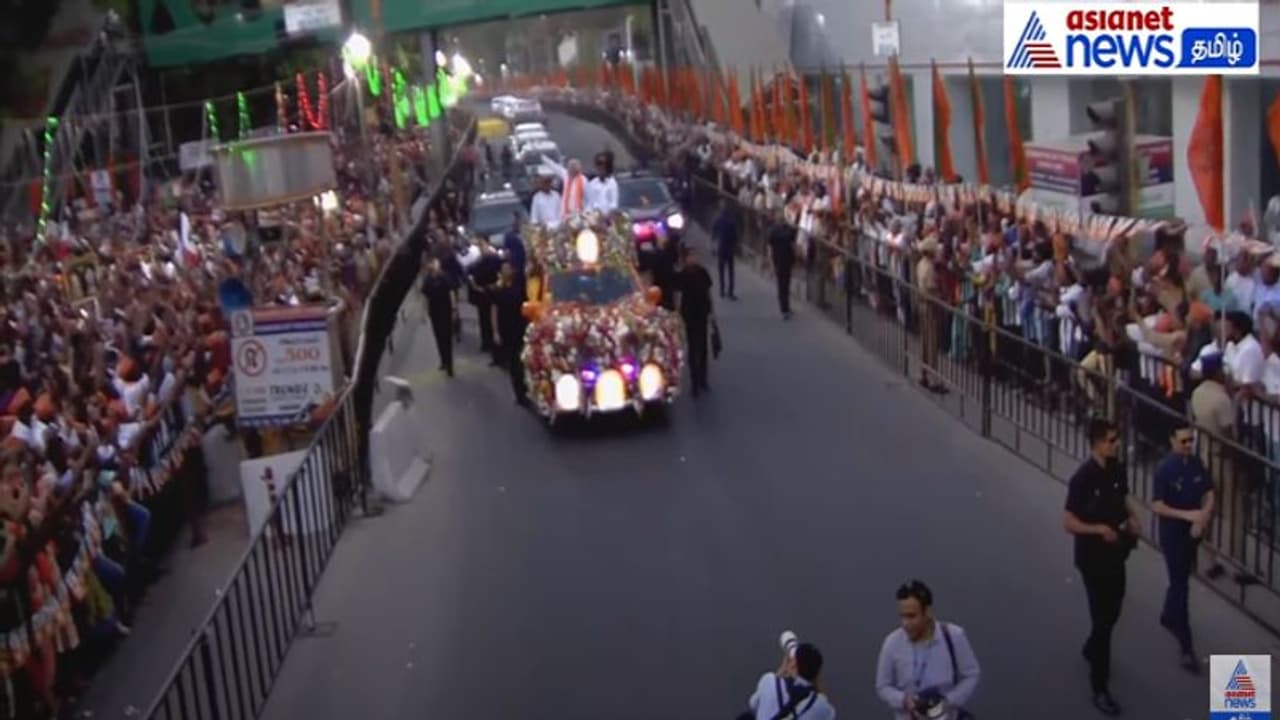 கோவையில் பிரதமர் மோடி.. பிரம்மாண்டமாக நடைபெறும் ரோடு ஷோ பழங்குடி மக்கள் பாரம்பரிய நடனமாடி வரவேற்பு!