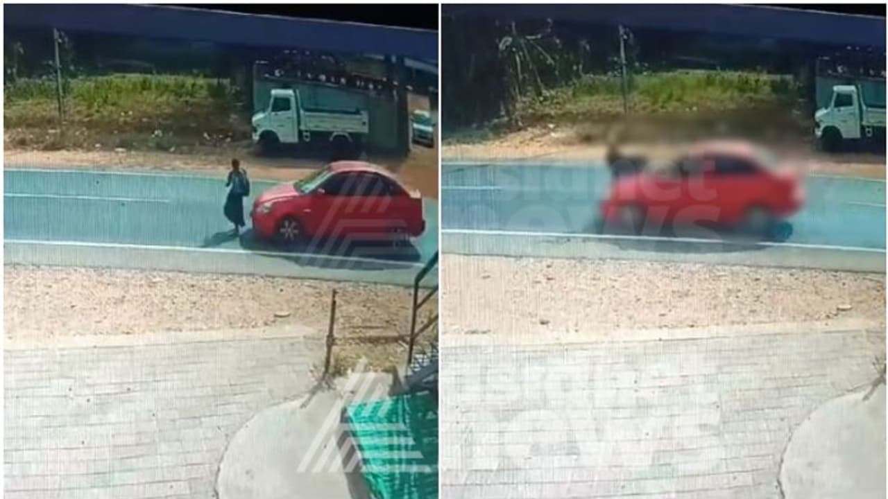 റോഡ് മുറിച്ച് കടക്കുന്നതിനിടെ കാര്‍ ഇടിച്ച് തെറിപ്പിച്ചു; വിദ്യാർത്ഥിനിക്ക് പരുക്ക്