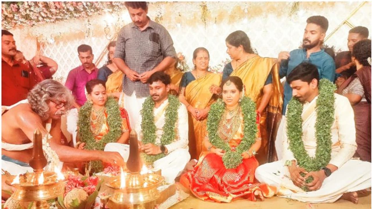 പ്രേമ, പ്രിയ, നിധീഷ്, നിവേദ്; അവർ നാലുപേരും ഉറപ്പിച്ചു, വീട്ടുകാരും, അത്യപൂർവ്വ മാംഗല്യം നാടിനാകെ കൗതുകമായി! പ്രേമ, പ്രിയ, നിധീഷ്, നിവേദ്; അവർ നാലുപേരും ഉറപ്പിച്ചു, വീട്ടുകാരും, അത്യപൂർവ്വ മാംഗല്യം നാടിനാകെ കൗതുകമായി!