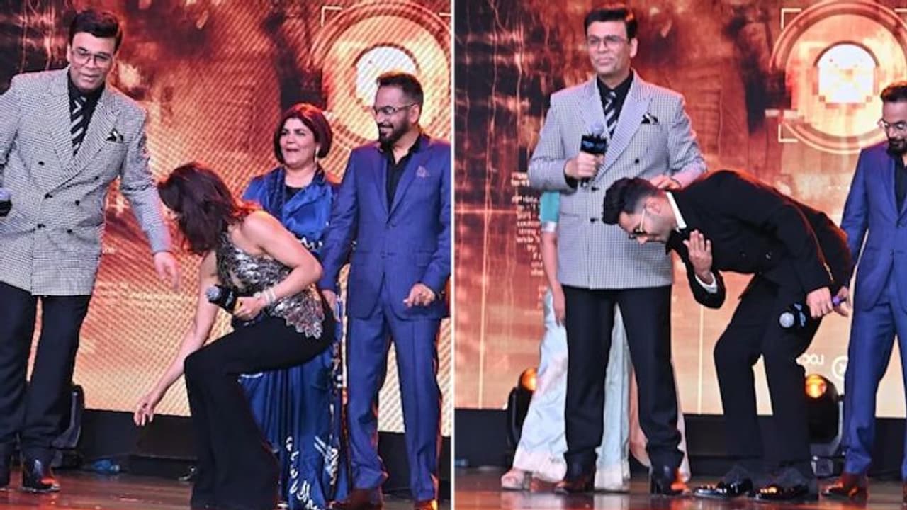 Here's what happened when Samantha Ruth Prabhu tried to touch Karan Johar's feet in public WATCH Here's what happened when Samantha Ruth Prabhu tried to touch Karan Johar's feet in public WATCH