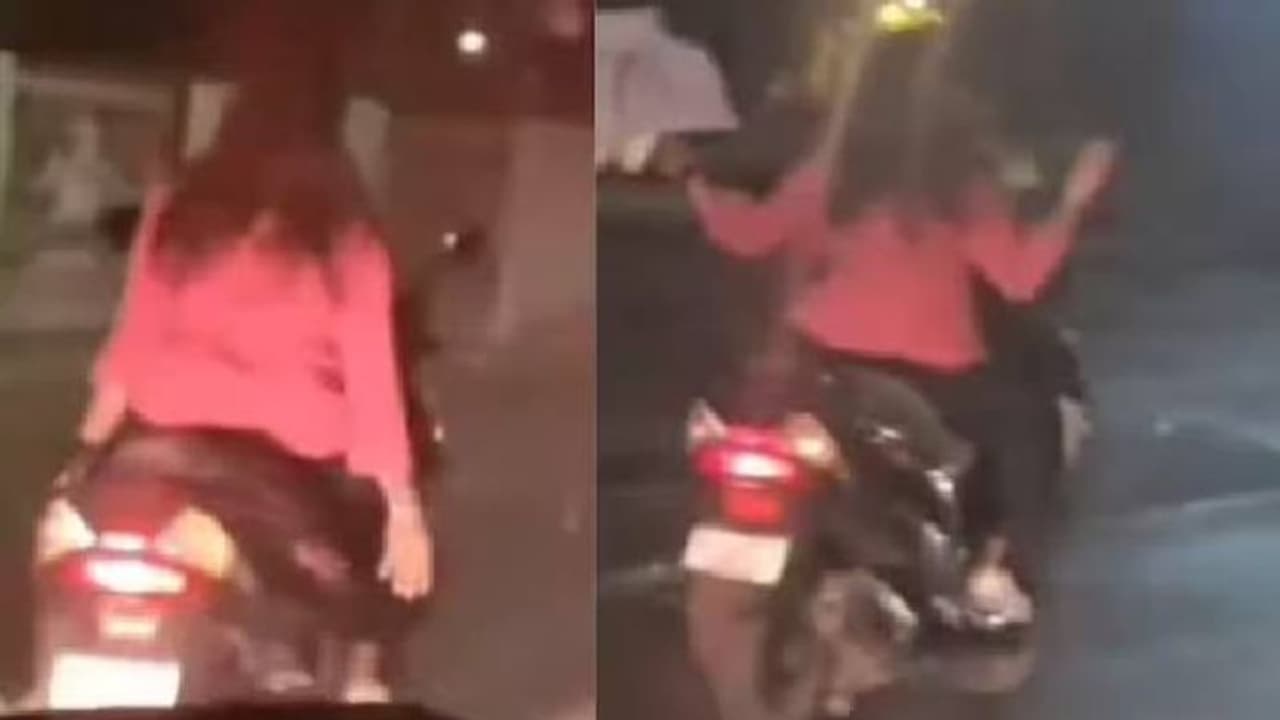 'കൈവിട്ട കളിയാണ് ദീദി, നാളത്തെ വാർത്തയാവാതെ സൂക്ഷിച്ചോ'; റോഡില്‍ യുവതിയുടെ സാഹസിക പ്രകടനം, വീഡിയോ