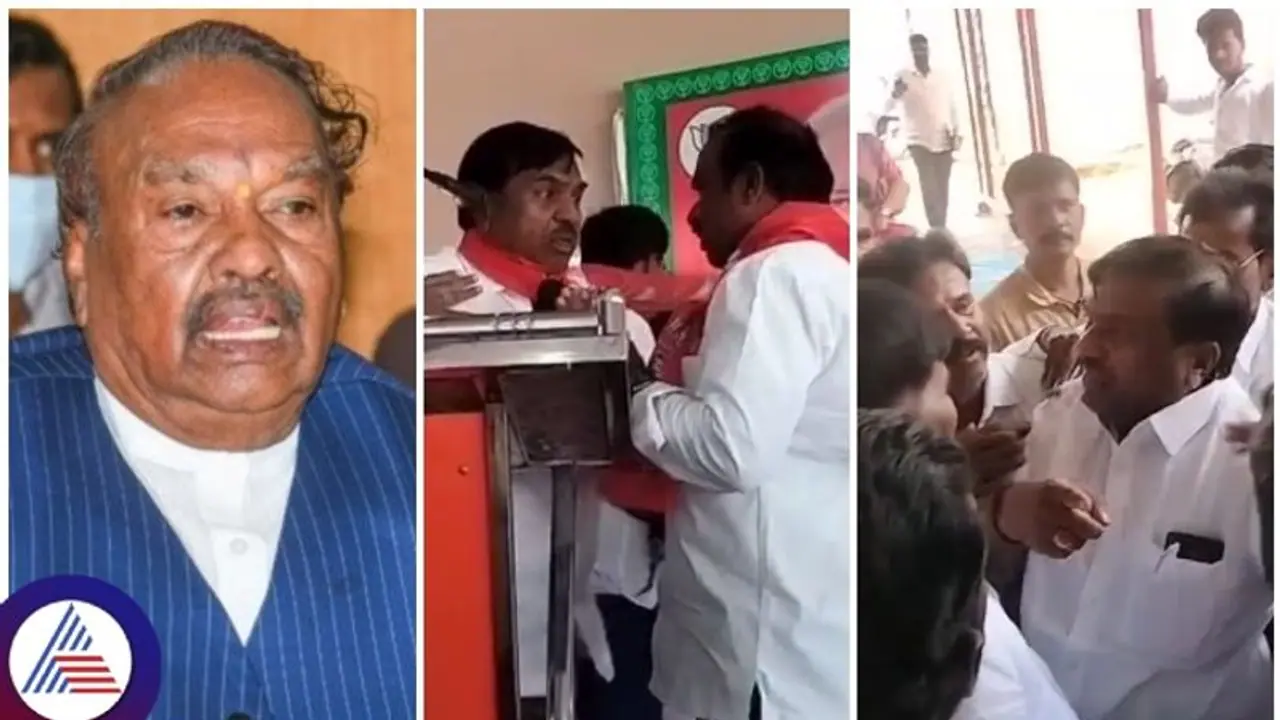 ಮಾವ ಈಶ್ವರಪ್ಪ ಟಿಕೆಟ್ ಕೊಟ್ಟಿಲ್ಲಾಂತ ದಂಗೆದ್ರೆ, ಅಳಿಯ ರಾಮಲಿಂಗಪ್ಪ ಬ್ಯಾನರ್ನಲ್ಲಿ ಫೋಟೋ ಹಾಕಿಲ್ಲಾಂತ ಕೂಗಾಡಿದ್ರು ಮಾವ ಈಶ್ವರಪ್ಪ ಟಿಕೆಟ್ ಕೊಟ್ಟಿಲ್ಲಾಂತ ದಂಗೆದ್ರೆ, ಅಳಿಯ ರಾಮಲಿಂಗಪ್ಪ ಬ್ಯಾನರ್ನಲ್ಲಿ ಫೋಟೋ ಹಾಕಿಲ್ಲಾಂತ ಕೂಗಾಡಿದ್ರು