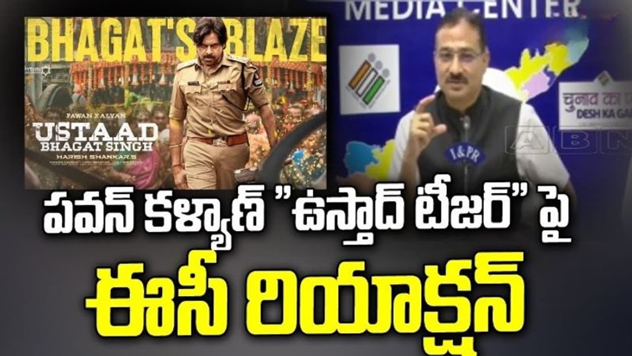  'ఉస్తాద్'​ టీజర్‌ 'గాజు గ్లాస్‌' డైలాగ్స్‌పై ఈసీ ఏమందంటే...!