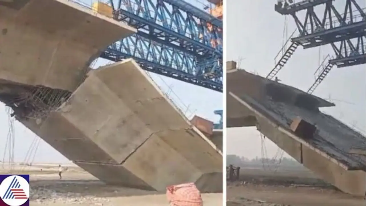 Under construction bridge on Kosi river in Bihar collapses; one dead, several workers trapped Under construction bridge on Kosi river in Bihar collapses; one dead, several workers trapped