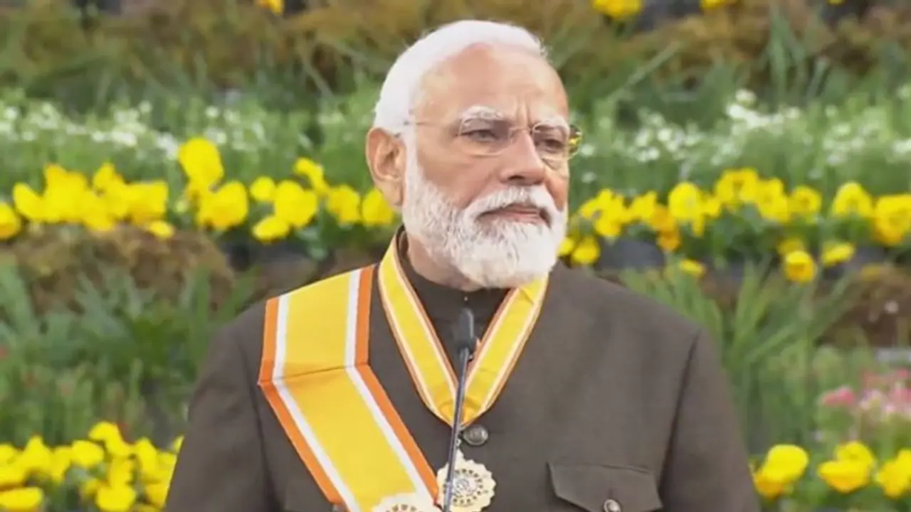 'Dedicate it to 140 crore Indians': PM Modi after receiving Bhutan's highest civilian honour (WATCH)