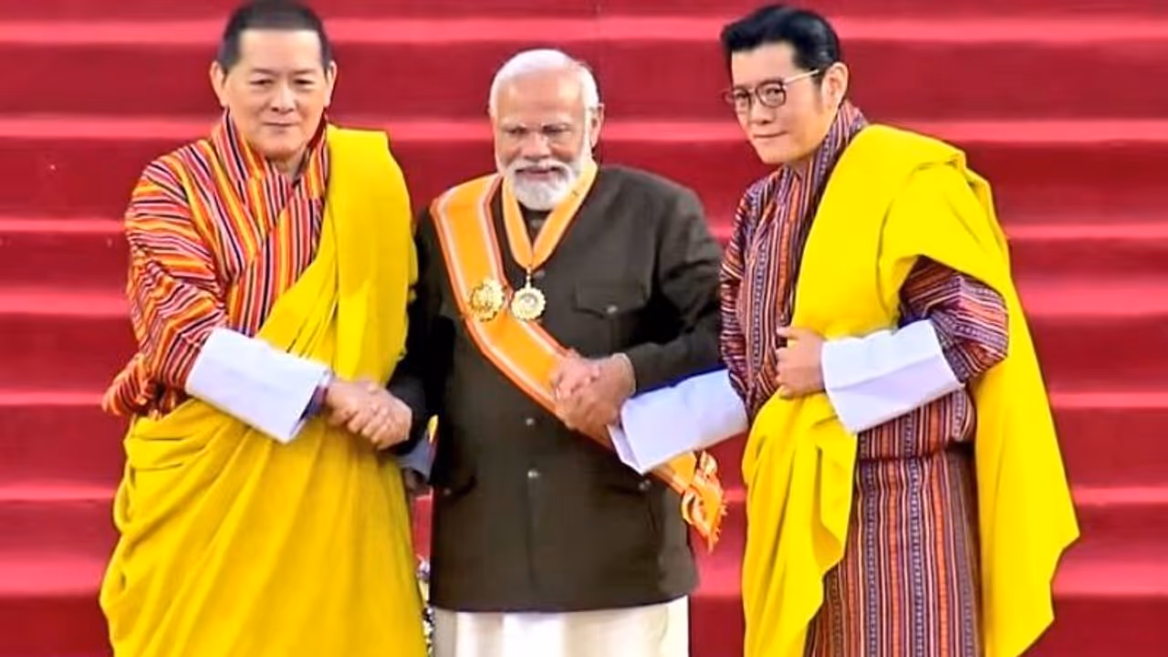 Order of the Druk Gyalpo: ಪ್ರಧಾನಿ ನರೇಂದ್ರ ಮೋದಿಗೆ ಭೂತಾನ್ನ ಅತ್ಯುನ್ನತ ನಾಗರೀಕ ಪ್ರಶಸ್ತಿ Order of the Druk Gyalpo: ಪ್ರಧಾನಿ ನರೇಂದ್ರ ಮೋದಿಗೆ ಭೂತಾನ್ನ ಅತ್ಯುನ್ನತ ನಾಗರೀಕ ಪ್ರಶಸ್ತಿ