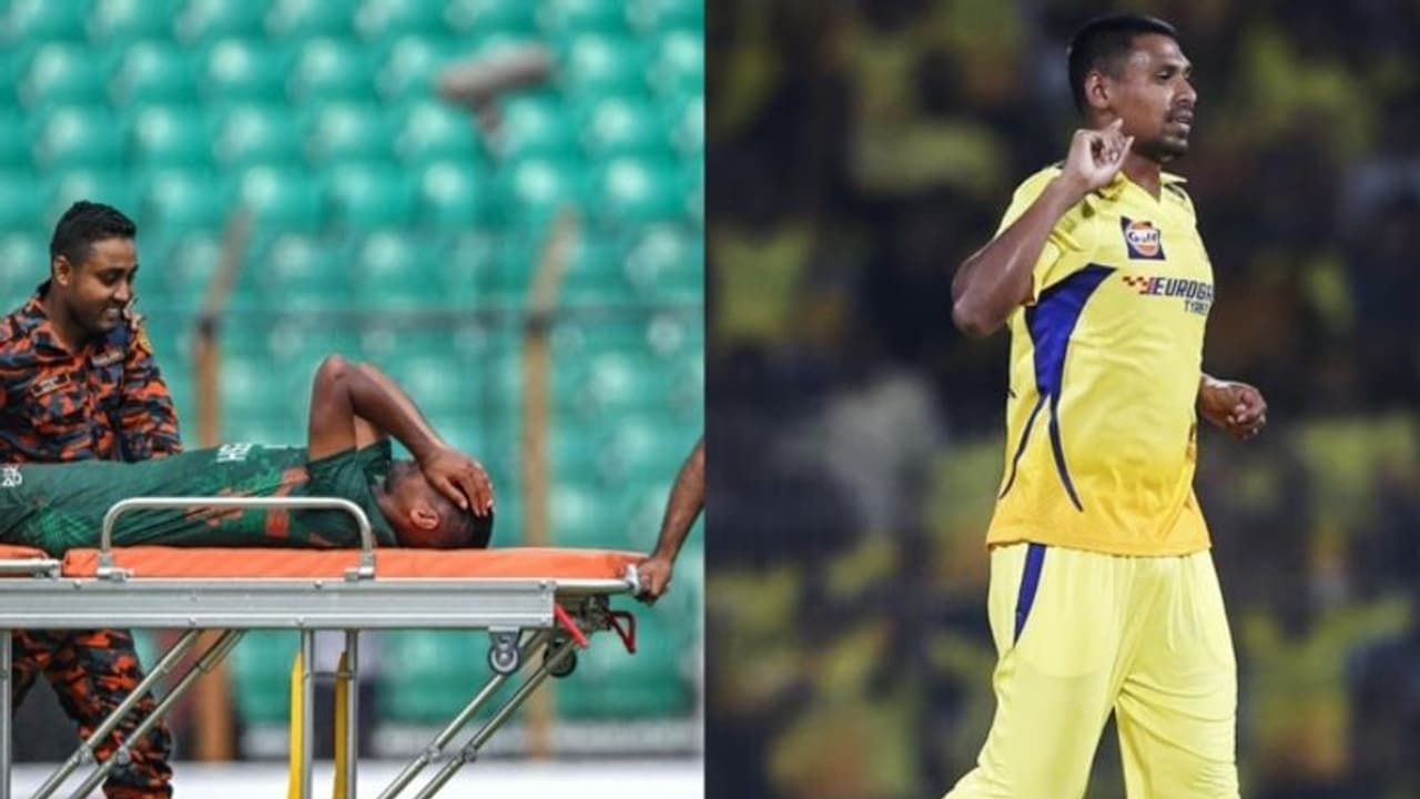 CSK vs RCB: காயத்திலிருந்து மீண்டு வந்து ஒரே ஓவரில் 2 விக்கெட்டுகள் தட்டி தூக்கிய முஷ்தாபிஜூர் ரஹ்மான்! CSK vs RCB: காயத்திலிருந்து மீண்டு வந்து ஒரே ஓவரில் 2 விக்கெட்டுகள் தட்டி தூக்கிய முஷ்தாபிஜூர் ரஹ்மான்!