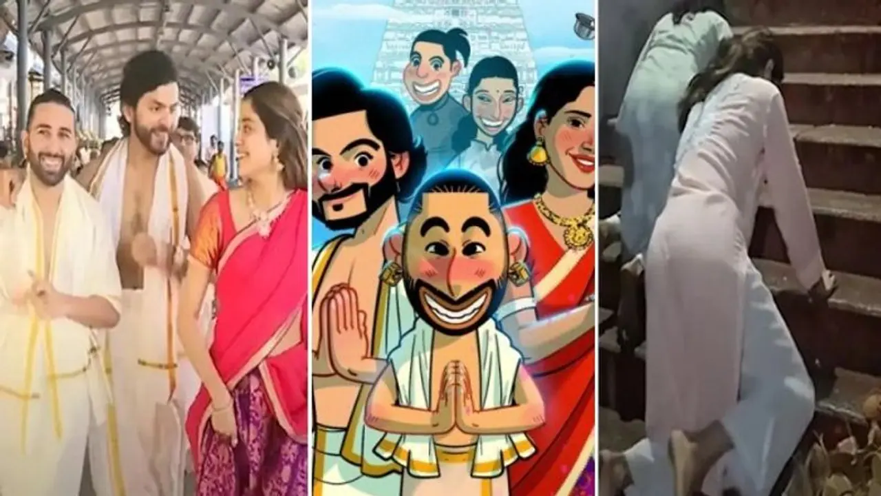 WATCH: Janhvi Kapoor, Orry, Shikhar Pahariya climbs Tirupati Balaji Temple's steps, offer prayers WATCH: Janhvi Kapoor, Orry, Shikhar Pahariya climbs Tirupati Balaji Temple's steps, offer prayers