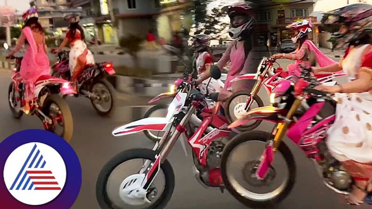 ಸೇರೆಯುಟ್ಟು ಸ್ಯಾಂಡಲ್ಸ್ ಧರಿಸಿ ಡರ್ಟ್ ಬೈಕ್‌ನಲ್ಲಿ ಸಾಹಸ, ಮಹಿಳೆಯರ ವಿಡಿಯೋ ವೈರಲ್!