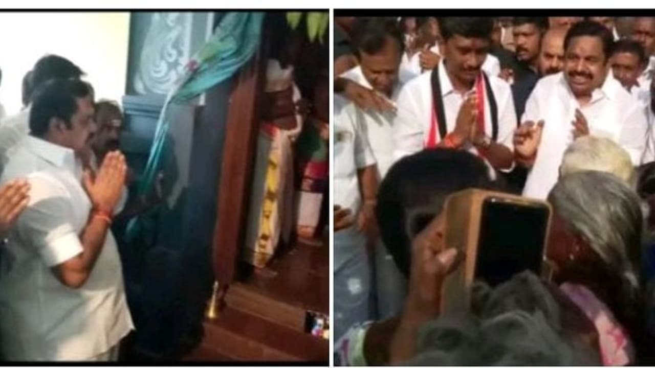 கடவுளே.. இன்று முதல் பிரச்சாரம் செய்ய போறேன்.. எல்லாம் நல்ல படியாக அமையனும்.. களத்தில் இறங்கிய எடப்பாடி