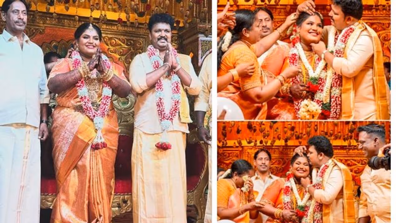 కనుల పండుగలా ప్రముఖ కమెడియన్ కుమార్తె పెళ్లి..20 ఏళ్ళ వయసులోనే స్నేహితుడితో నటి వివాహం కనుల పండుగలా ప్రముఖ కమెడియన్ కుమార్తె పెళ్లి..20 ఏళ్ళ వయసులోనే స్నేహితుడితో నటి వివాహం