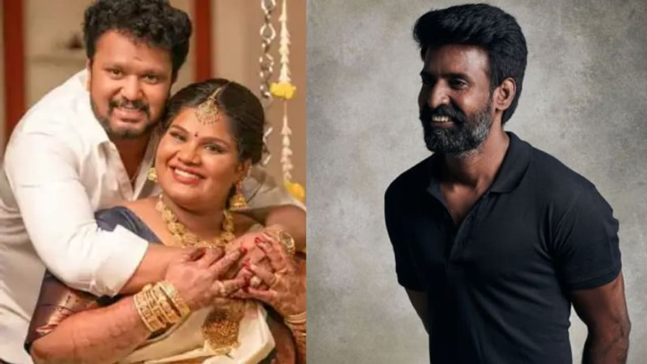 ஜோராக நடந்து முடிந்த இந்திரஜா சங்கரின் திருமணம் வெயிட்டாக மொய் வைத்து மணமக்களை வாழ்த்திய நடிகர் சூரி! ஜோராக நடந்து முடிந்த இந்திரஜா சங்கரின் திருமணம் வெயிட்டாக மொய் வைத்து மணமக்களை வாழ்த்திய நடிகர் சூரி!