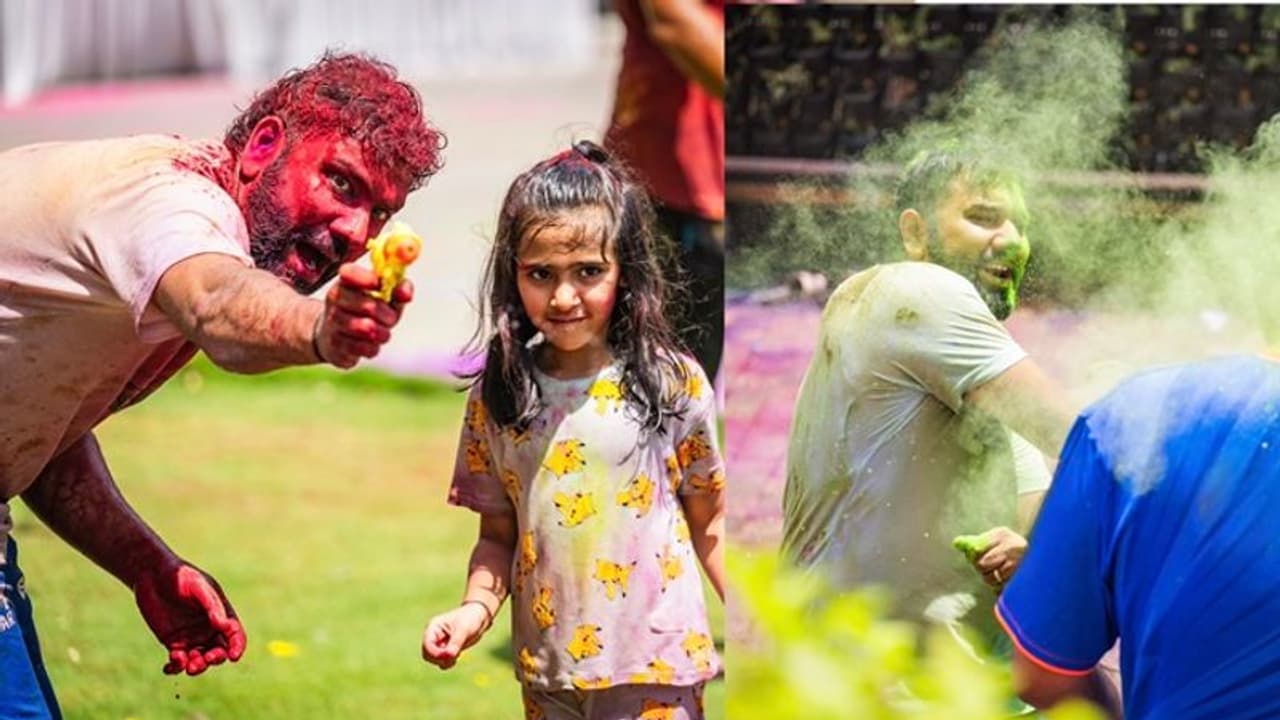 ಕುಟುಂಬ, ಮುಂಬೈ ಇಂಡಿಯನ್ಸ್ ಜೊತೆ ರೋಹಿತ್ ಶರ್ಮಾ ಹೋಳಿ ಆಚರಣೆ, ವಿಡಿಯೋ ವೈರಲ್!