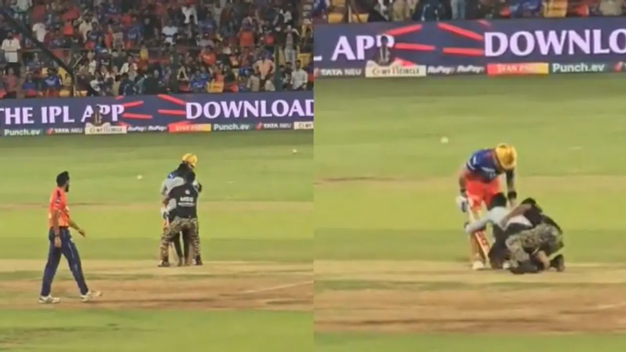 ಮೈದಾನದಲ್ಲೇ ವಿರಾಟ್ ಕೊಹ್ಲಿ ಕಾಲಿಗೆ ಬಿದ್ದಿದ್ದ ಅಭಿಮಾನಿಗೆ ಹಿಗ್ಗಾಮುಗ್ಗ ಥಳಿತ..! ವಿಡಿಯೋ ವೈರಲ್