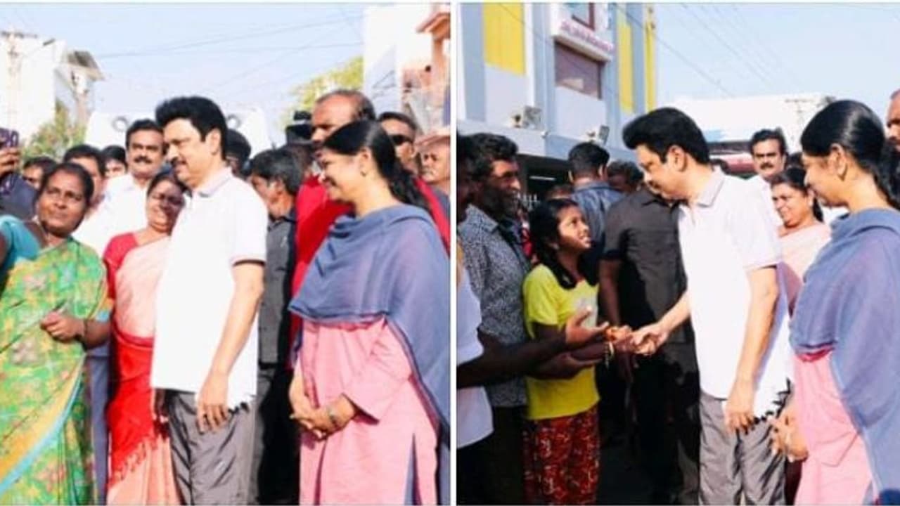 தங்கைக்காக களத்தில் இறங்கிய அண்ணன்..! கனிமொழியை ஆதரித்து வீதிவீதியாக நடந்தே வாக்கு சேகரித்த ஸ்டாலின்