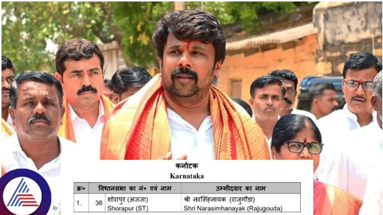 ಸುರಪುರ ವಿಧಾನಸಭಾ ಉಪ ಚುನಾವಣೆಗೆ ರಾಜುಗೌಡಗೆ ಟಿಕೆಟ್ ಕೊಟ್ಟ ಬಿಜೆಪಿ ಸುರಪುರ ವಿಧಾನಸಭಾ ಉಪ ಚುನಾವಣೆಗೆ ರಾಜುಗೌಡಗೆ ಟಿಕೆಟ್ ಕೊಟ್ಟ ಬಿಜೆಪಿ