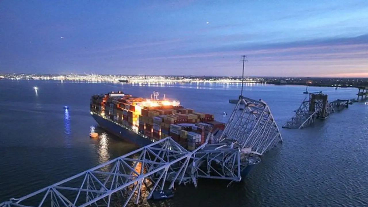 Francis Scott Key Bridge collapse: Daylight aerial drone footages reveal extent of damage (WATCH)