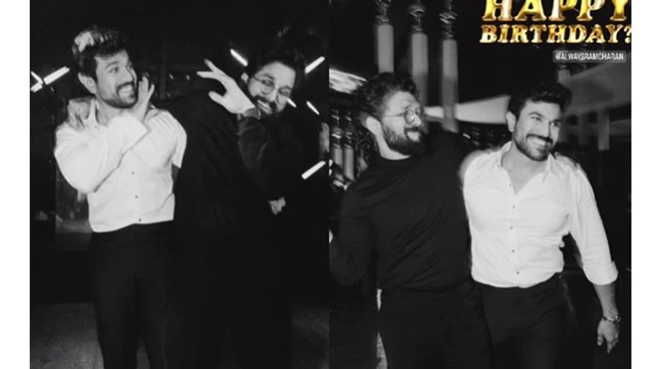 రాంచరణ్ కి 'నాటు'గా బర్త్ డే విషెస్ చెప్పిన అల్లు అర్జున్.. వీడియో భలే ఉందే.. రాంచరణ్ కి 'నాటు'గా బర్త్ డే విషెస్ చెప్పిన అల్లు అర్జున్.. వీడియో భలే ఉందే..