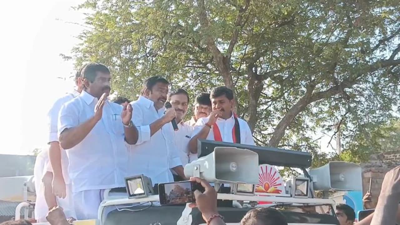 பிரசாரத்தின் போது திடீரென மயங்கிய அமைச்சர் நேரு; கலக்கத்தில் தொண்டர்கள்