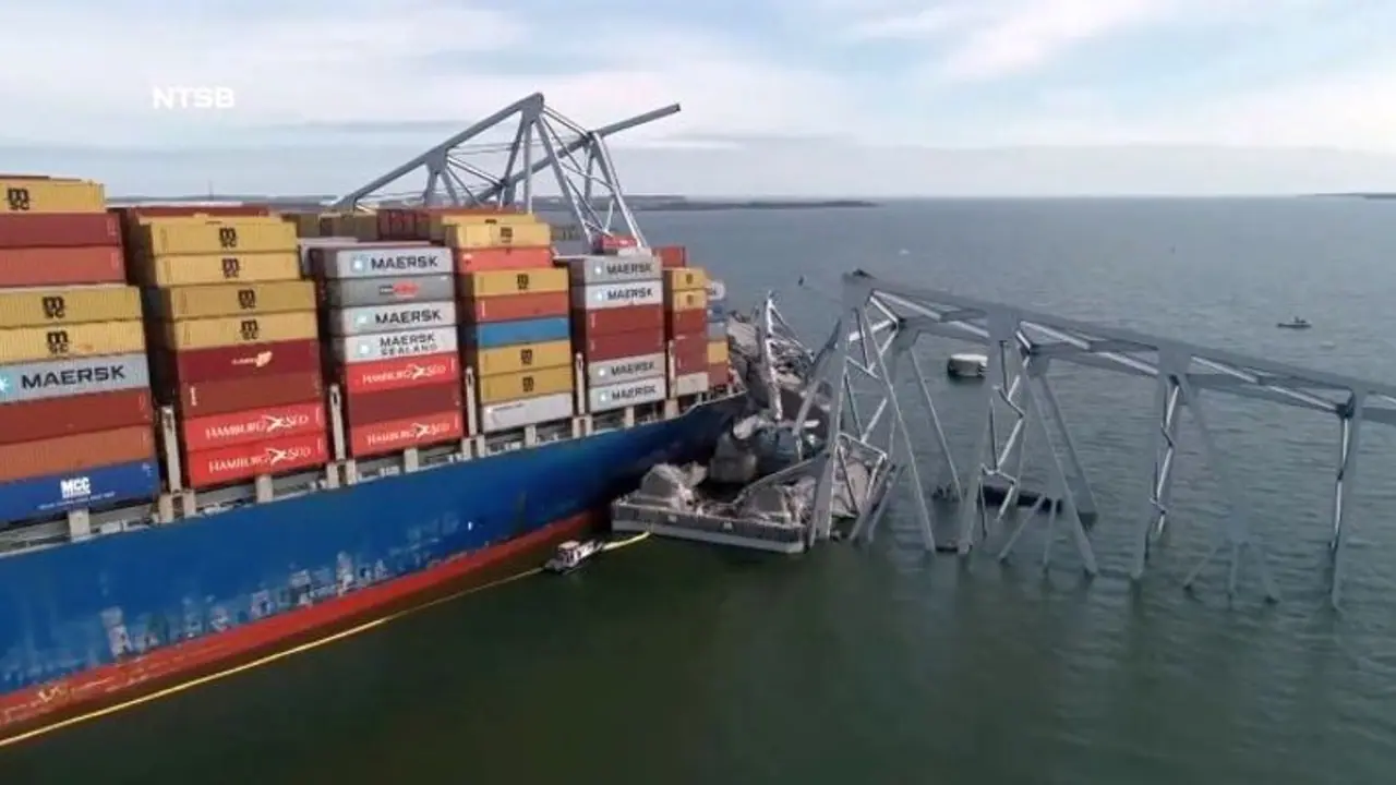 NTSB says cargo ship that crashed into Baltimore bridge carried hazardous material (WATCH)