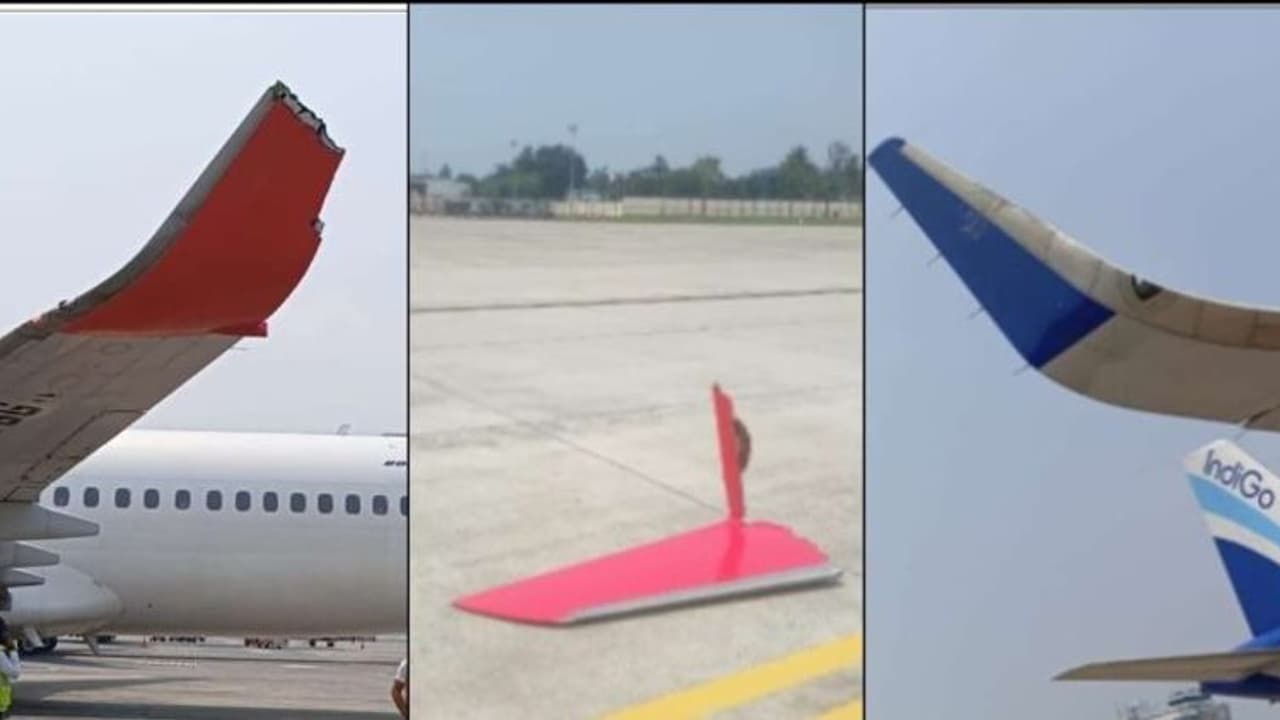 എയർ ഇന്ത്യ എക്സ്പ്രസ് വിമാനത്തിൽ ഇന്റിഗോയുടെ ചിറകുരഞ്ഞു; രണ്ട് വിമാനങ്ങൾക്കും തകരാർ, പൈലറ്റിനെതിരെ നടപടി എയർ ഇന്ത്യ എക്സ്പ്രസ് വിമാനത്തിൽ ഇന്റിഗോയുടെ ചിറകുരഞ്ഞു; രണ്ട് വിമാനങ്ങൾക്കും തകരാർ, പൈലറ്റിനെതിരെ നടപടി