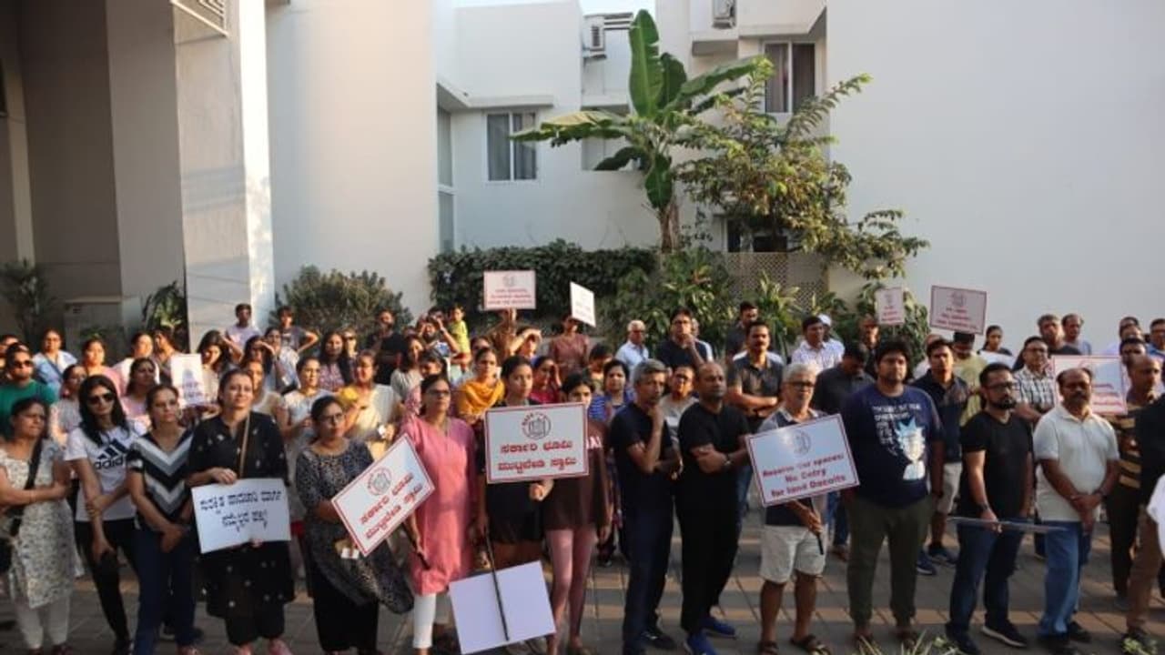 Bengaluru: Protests erupt in UM Kaval over illegal drain construction, #NotInMyOoru gains traction