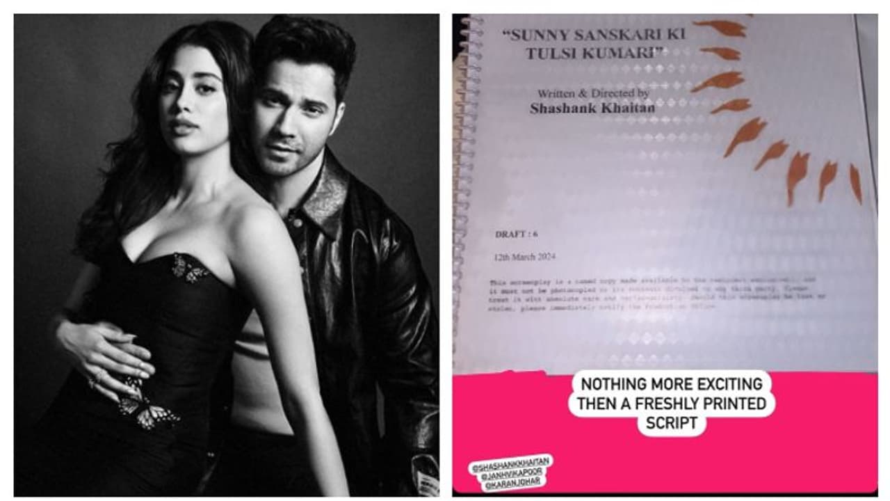 'Nothing more exciting...', Varun Dhawan shares 'Freshly Printed' script of 'Sunny Sanskari Ki Tulsi Kumari'