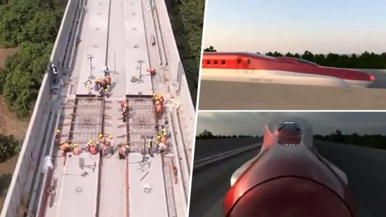 Railway Minister shares video of 'Bharat’s first ballastless track for Bullet train' (WATCH) Railway Minister shares video of 'Bharat’s first ballastless track for Bullet train' (WATCH)