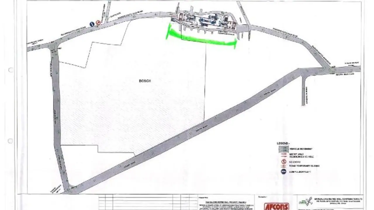 BMRCL issues traffic alert: Bannerghatta main road to remain partially closed for 1 year; Here's why BMRCL issues traffic alert: Bannerghatta main road to remain partially closed for 1 year; Here's why