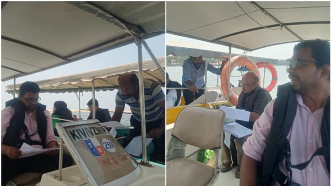 അവധിക്കാലത്ത് സുരക്ഷ മുഖ്യം, പൂവാറിലെ ഉല്ലാസബോട്ടുകളിൽ മിന്നൽ പരിശോധന; വീഴ്ച കണ്ടെത്തിയ ബോട്ടുകൾക്ക് പിഴ അവധിക്കാലത്ത് സുരക്ഷ മുഖ്യം, പൂവാറിലെ ഉല്ലാസബോട്ടുകളിൽ മിന്നൽ പരിശോധന; വീഴ്ച കണ്ടെത്തിയ ബോട്ടുകൾക്ക് പിഴ