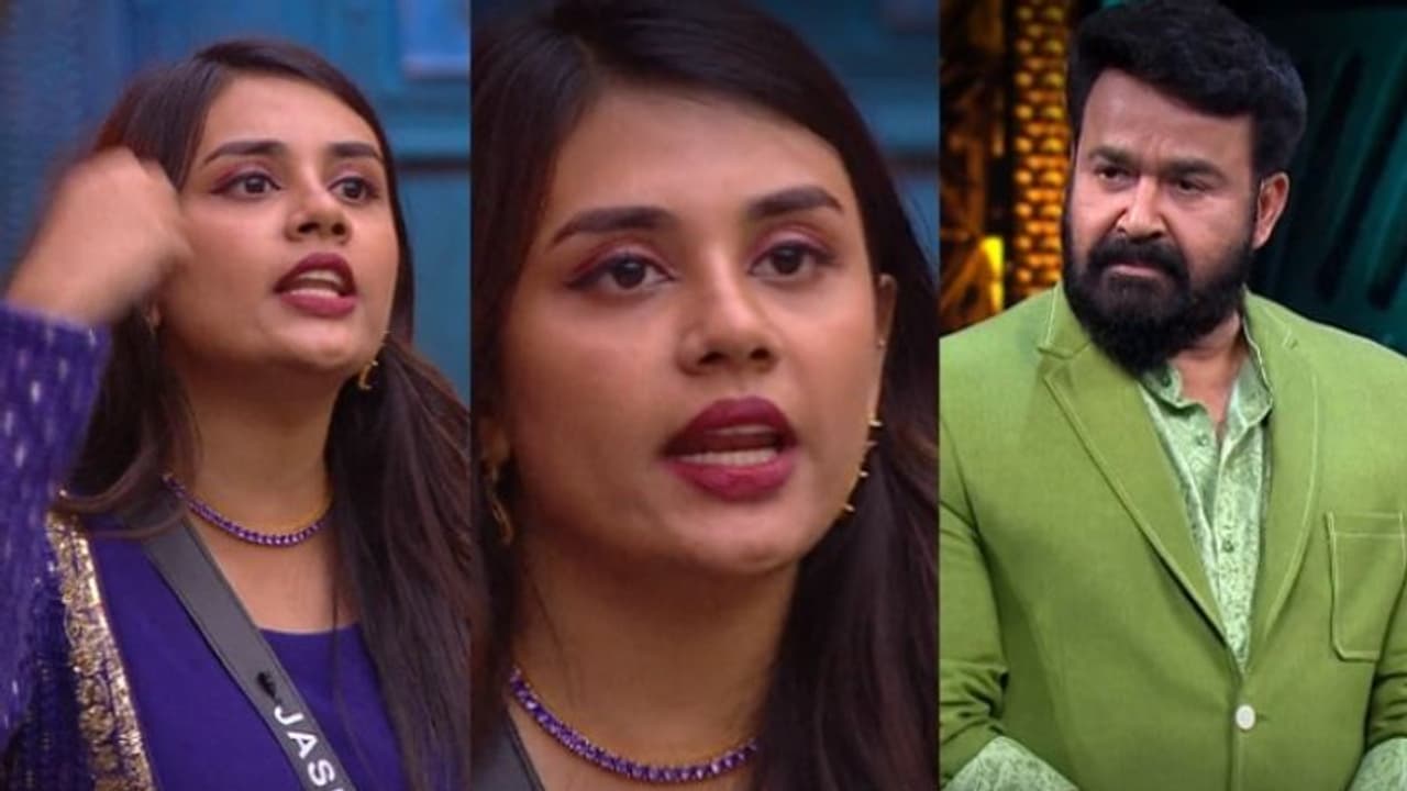 ജാസ്മിന്റെ ആ കള്ളത്തരങ്ങള് പൊളിഞ്ഞു, വീഡിയോ പ്രദര്ശിപ്പിച്ച് മോഹൻലാല് ജാസ്മിന്റെ ആ കള്ളത്തരങ്ങള് പൊളിഞ്ഞു, വീഡിയോ പ്രദര്ശിപ്പിച്ച് മോഹൻലാല്