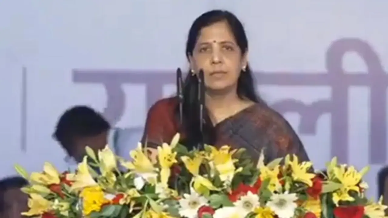 'Kejriwal is a lion, won't be in jail for long': Wife Sunita asks if Delhi CM should resign at rally (WATCH)