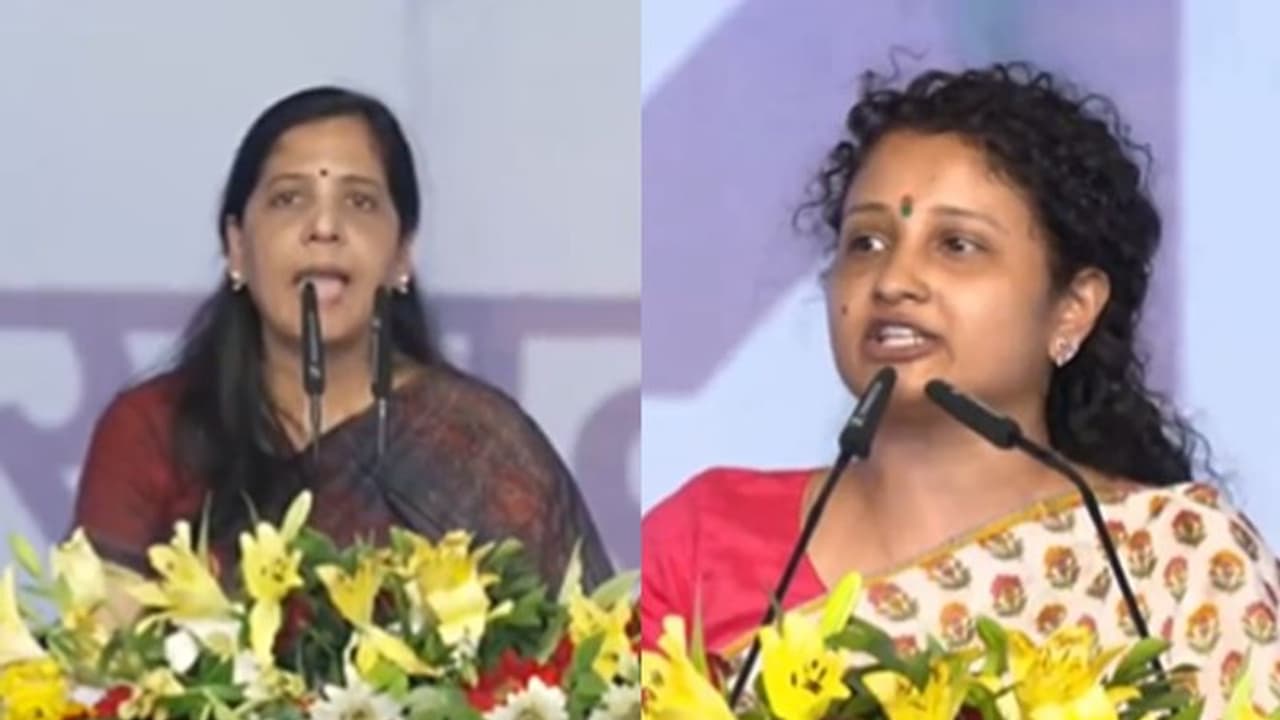 ಕೇಜ್ರಿವಾಲ್ ಸಿಂಹ ಇದ್ದಂತೆ, ಜಾಸ್ತಿ ದಿನ ಅವರನ್ನ ಜೈಲಿನಲ್ಲಿ ಇರಿಸಲಾಗದು: ಸುನಿತಾ ಕೇಜ್ರಿವಾಲ್! ಕೇಜ್ರಿವಾಲ್ ಸಿಂಹ ಇದ್ದಂತೆ, ಜಾಸ್ತಿ ದಿನ ಅವರನ್ನ ಜೈಲಿನಲ್ಲಿ ಇರಿಸಲಾಗದು: ಸುನಿತಾ ಕೇಜ್ರಿವಾಲ್!