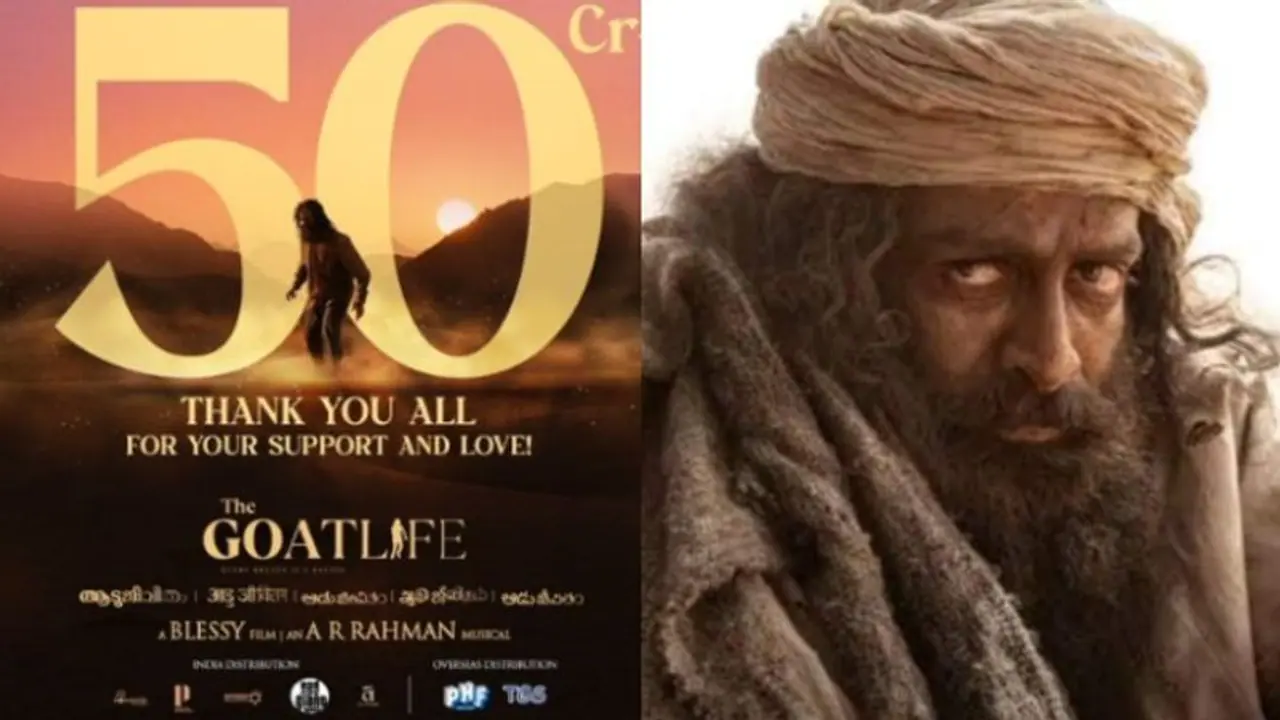 Massive HIT! Prithviraj Sukumaran's 'Aadujeevitham The Goat Life' enters Rs 50 crore club in just 4 days