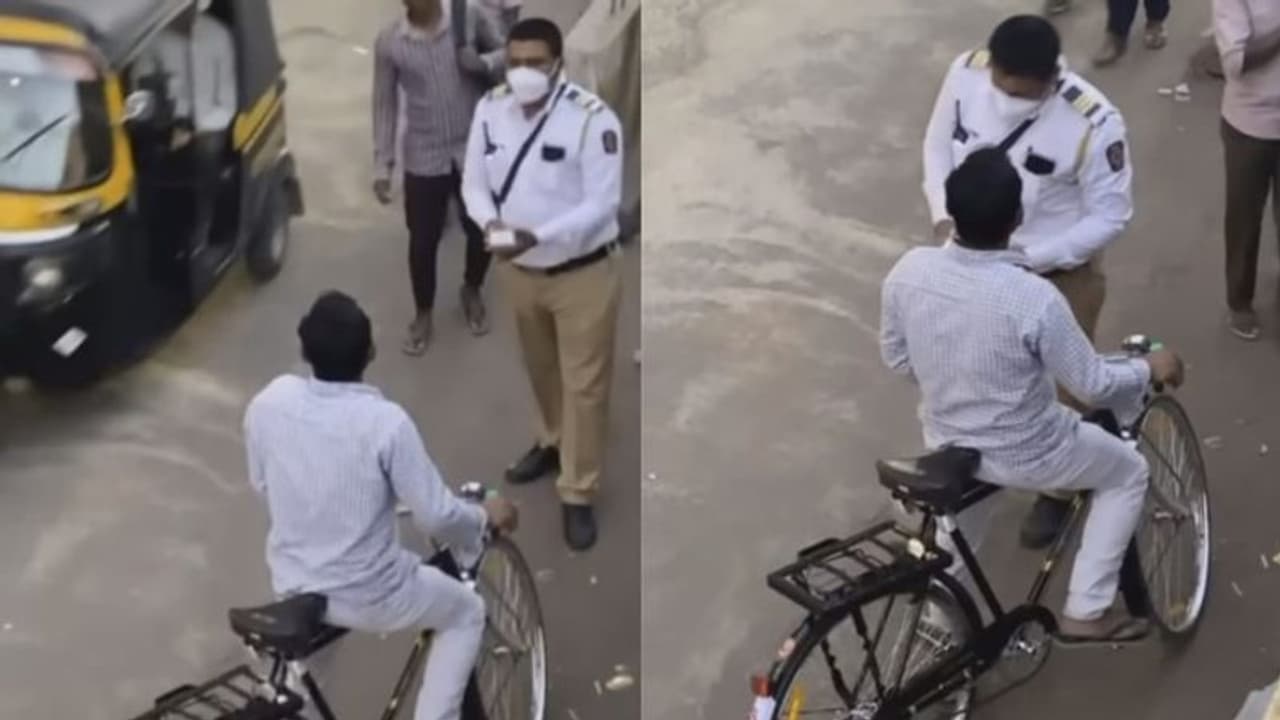क्या ज़माना आ गया है , अब साइकिल का नंबर प्लेट देख कर चालान काटा जा रहा है 