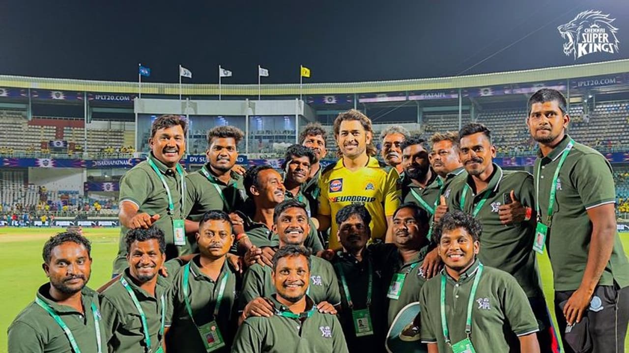 IPL 2024: Video of ground staff rushing to click photo with Dhoni during CSK vs DC clash wins hearts (WATCH)