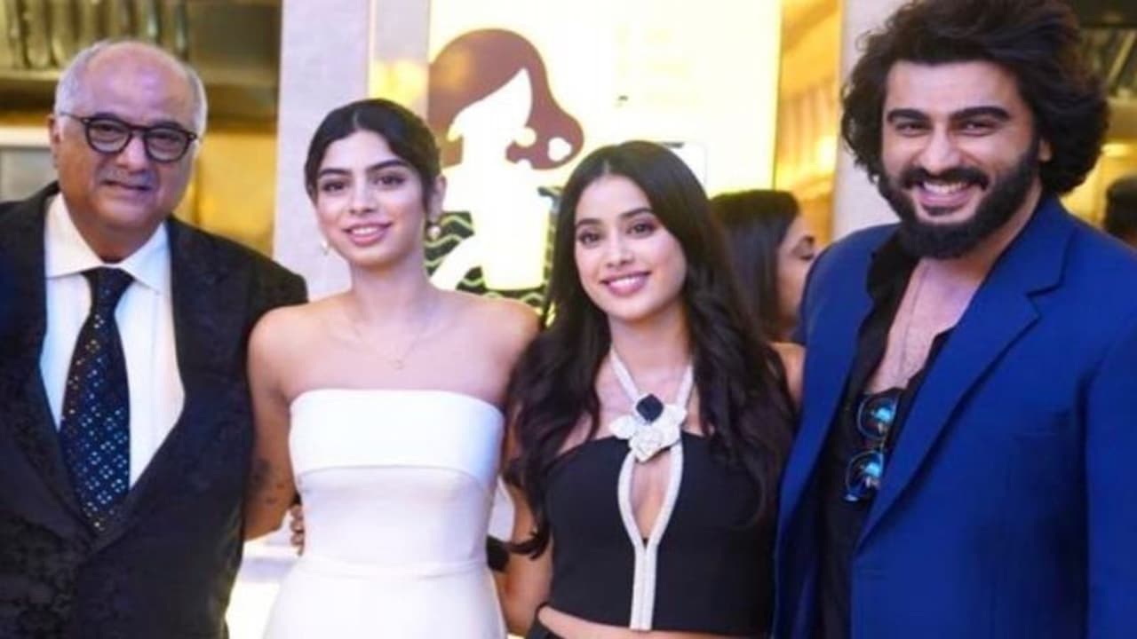 Boney Kapoor unveils exciting lineup with Arjun Kapoor, Janhvi Kapoor, Khushi Kapoor; Read on
