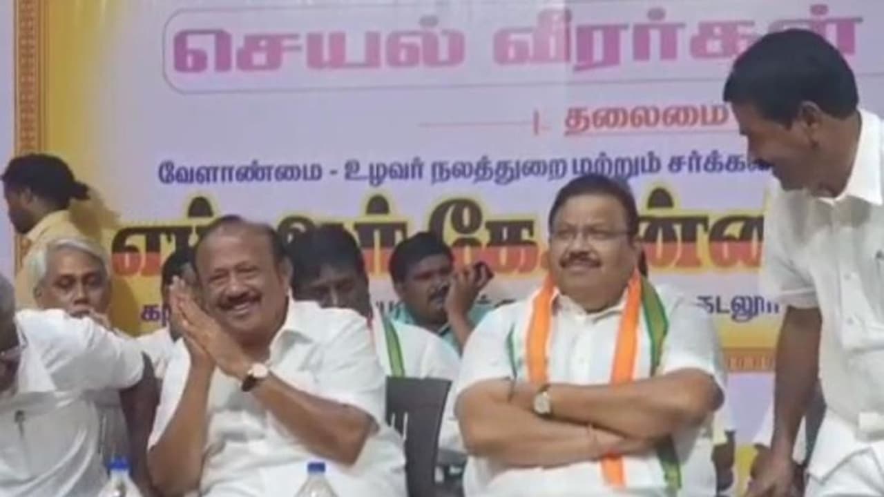  மாப்பிள்ளை நான் தான்.. ஆனா போட்டு இருக்க சட்டை அவருடையது.. அமைச்சர் எம்.ஆர்.கேவை கிண்டல் செய்த விஷ்ணு பிரசாத்