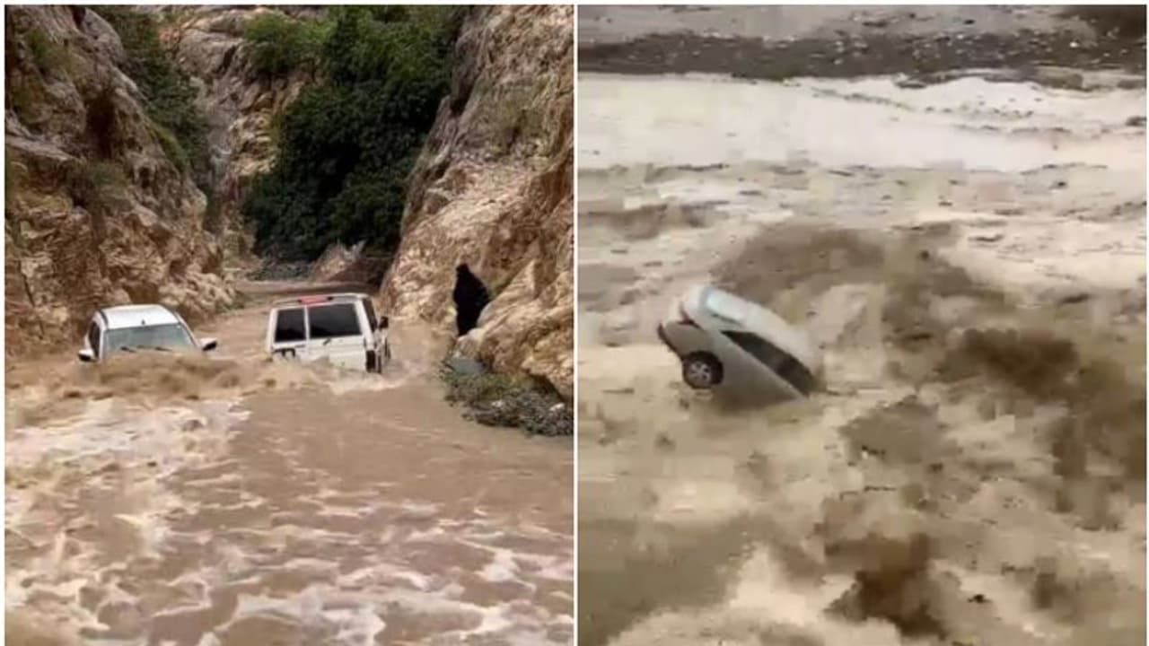 അതീവ ജാഗ്രതയിൽ സൗദി; ശക്തമായ മഴയും വെള്ളപ്പാച്ചിലും, ഡാമുകൾ തുറന്നു, നിരവധിപ്പേരെ രക്ഷപ്പെടുത്തി അതീവ ജാഗ്രതയിൽ സൗദി; ശക്തമായ മഴയും വെള്ളപ്പാച്ചിലും, ഡാമുകൾ തുറന്നു, നിരവധിപ്പേരെ രക്ഷപ്പെടുത്തി