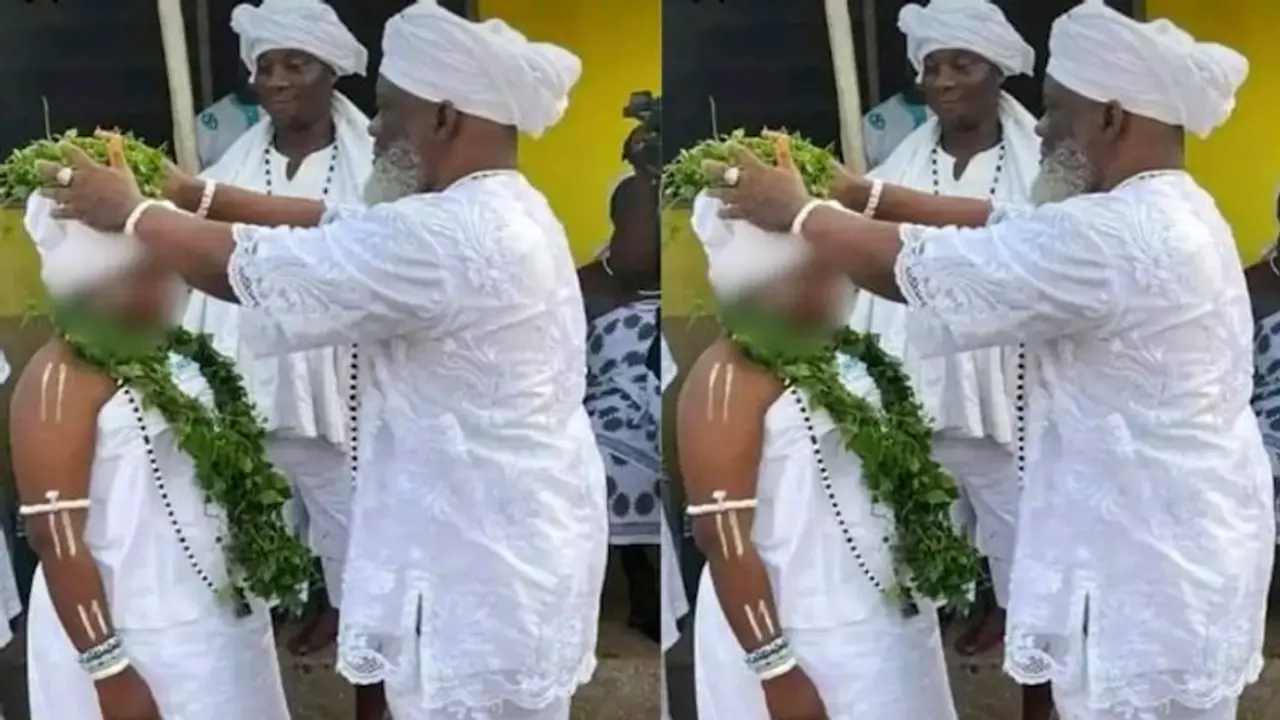 SHOCKING! Outrage erupts after 63 year old priest married 12 year old girl in Ghana, police investigate matter SHOCKING! Outrage erupts after 63 year old priest married 12 year old girl in Ghana, police investigate matter